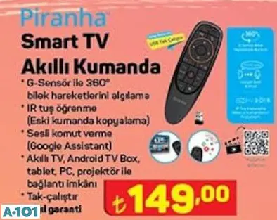 PİRANHA SMART TV AKILLI KUMANDA